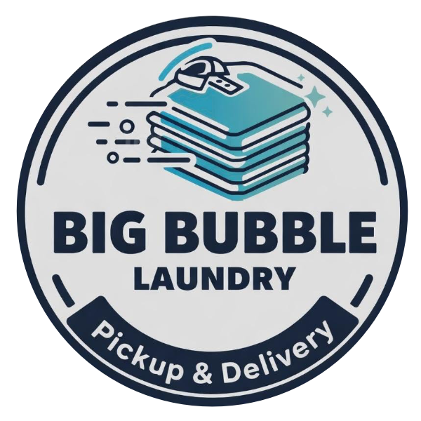 Big Bubble Laundry Stamp Logo